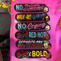 Image 1 of 16" Lettering Signs w/ Graphic