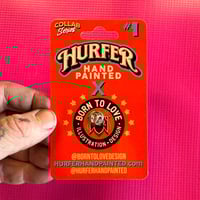 Image 2 of Born to love wolf acrylic pin