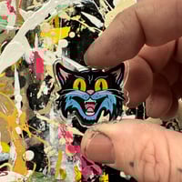 Image 2 of Cat Head- Acrylic Pin