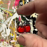 Image 3 of Cherries- Acrylic Pin