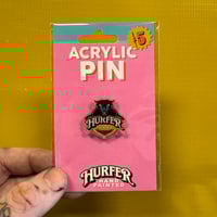 Image 2 of Hurfer panther logo - acrylic pin