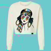 Image 1 of Lady Head- Ladies Crop Crew Neck