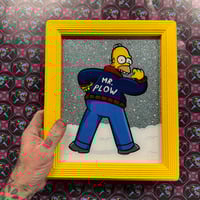 Mr Plow glass painting