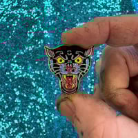 Image 2 of Panther Head- Enamel Pin