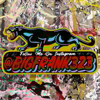 Image 1 of Personalized- Panther Follow Me on Instagram Sign