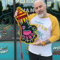 Panther Paw- Hand painted wood cutout