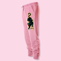 Image 1 of Crawling Panther Sweatpants- Pink
