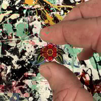 Image 2 of Pinwheel Flower- Acrylic Pin