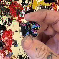 Image 2 of Panther- Side profile- Acrylic Pin