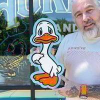 Who Me? Duck- Hand painted Wood cutout 